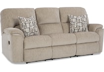kida beige reclining sofa   