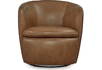 kierreys caramel leather accent chair   