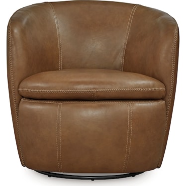 KIERREYS LEATHER SWIVEL CHAIR