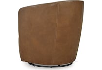 kierreys caramel leather accent chair   