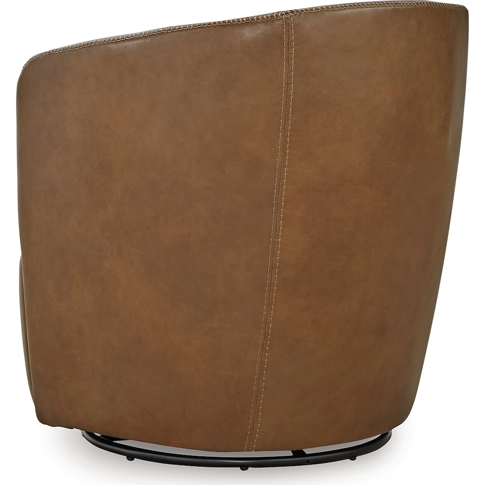 kierreys caramel leather accent chair   