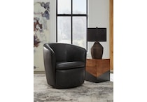 kierreys midnight leather accent chair   