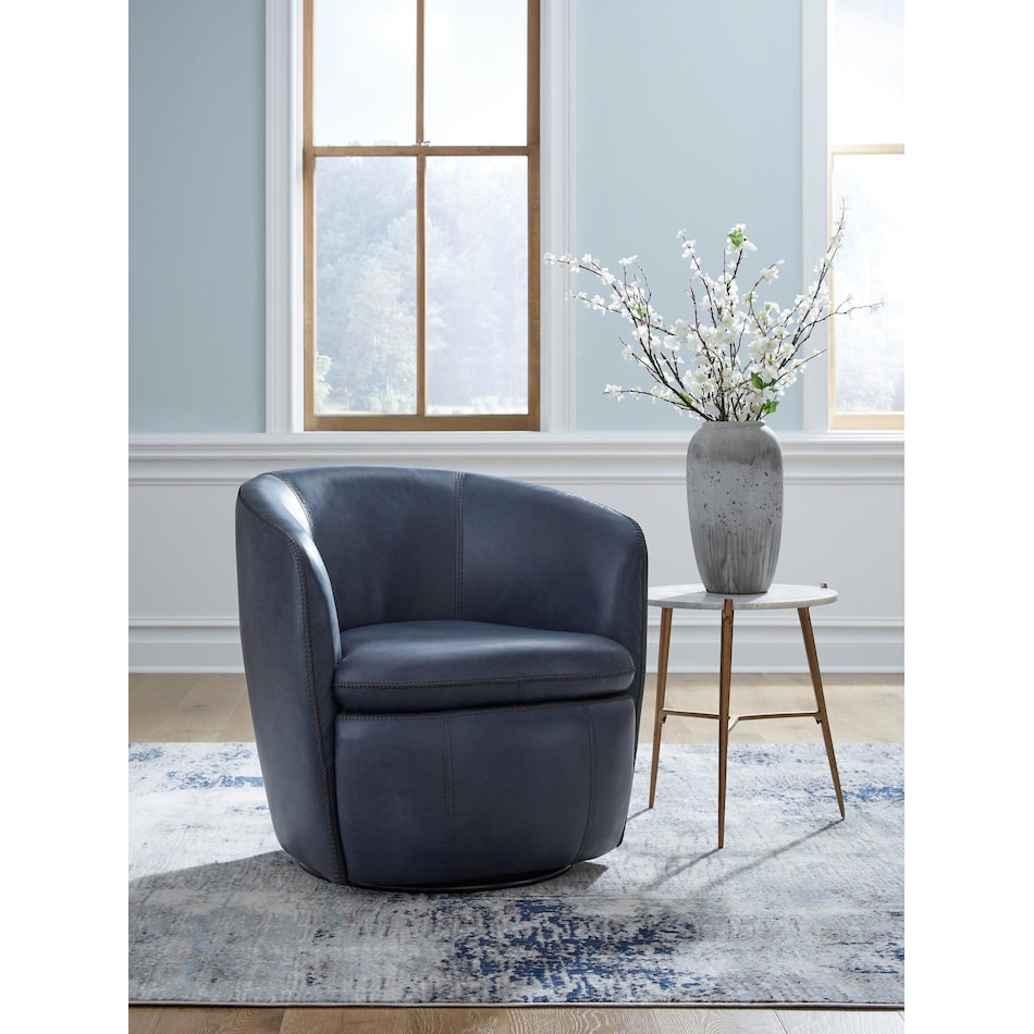 kierreys ocean leather accent chair   