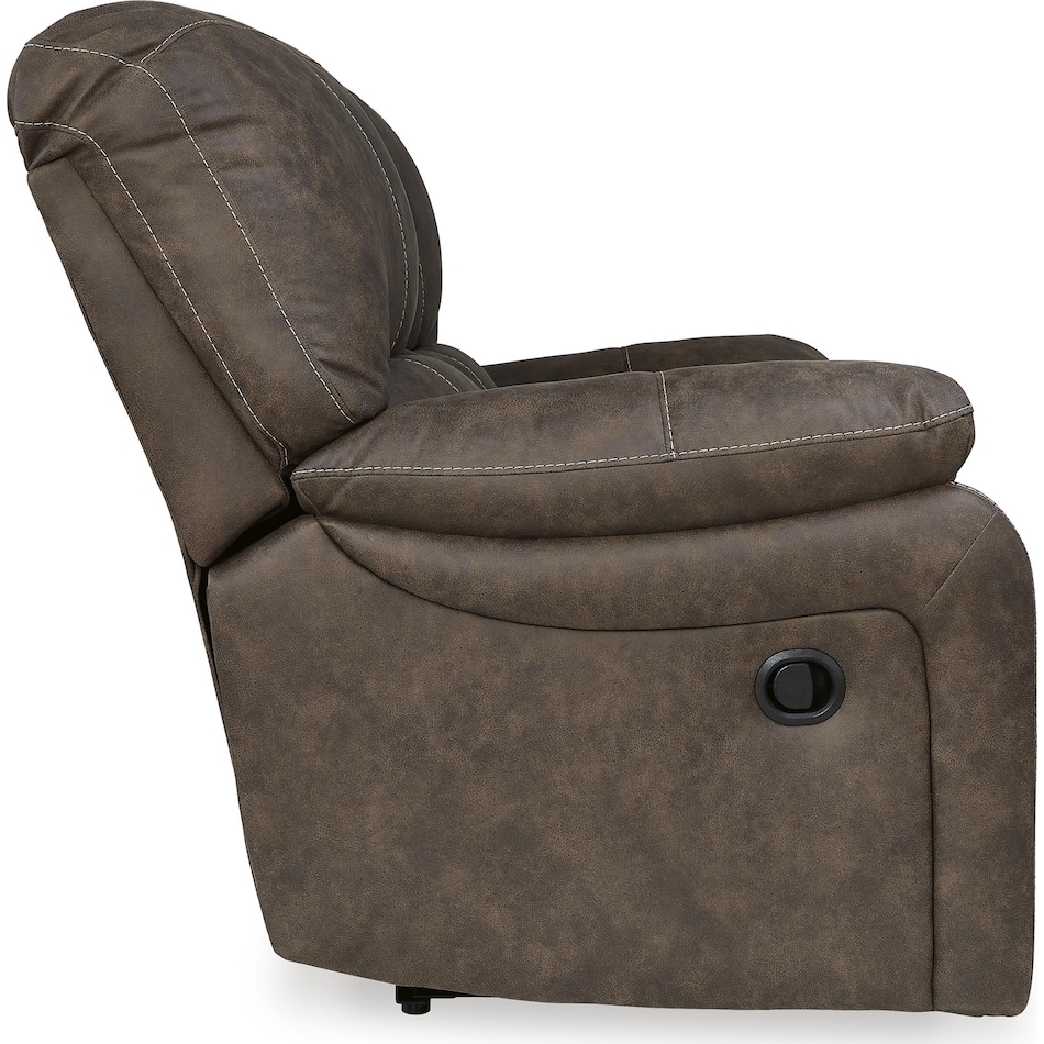 kilmartin chocolate reclining loveseat   