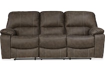 kilmartin chocolate reclining sofa   