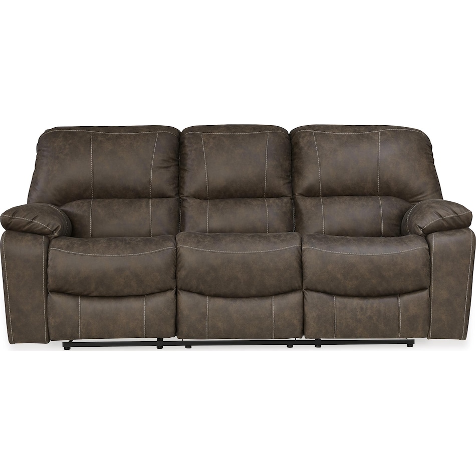 kilmartin chocolate reclining sofa   