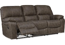 kilmartin chocolate reclining sofa   