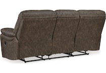 kilmartin chocolate reclining sofa   