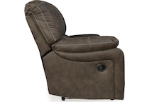 kilmartin chocolate reclining sofa   