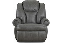 king comfort charcoal rocker recliner   