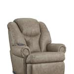 king comfort taupe rocker recliner   