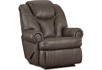 king comfort walnut rocker recliner   