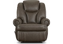 king comfort walnut rocker recliner   