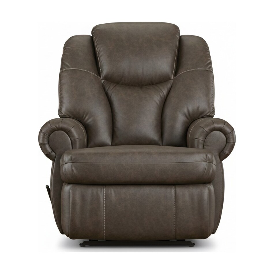king comfort walnut rocker recliner   
