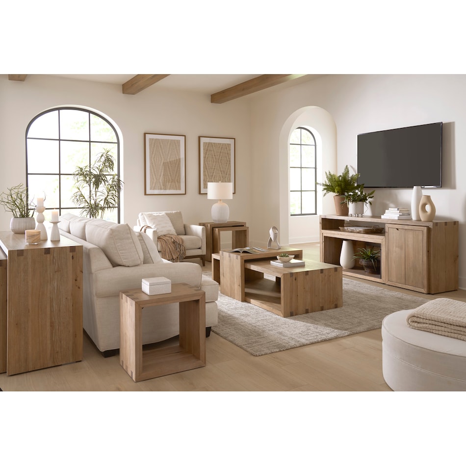 knoxville light brown cocktail table   