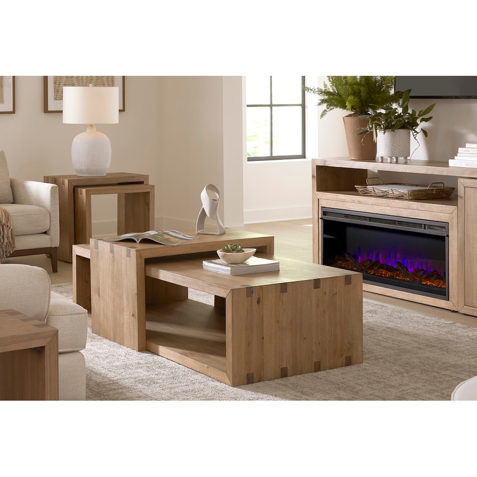 knoxville light brown cocktail table   