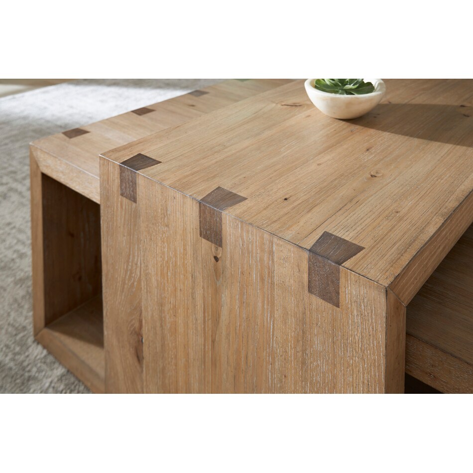 knoxville light brown cocktail table   