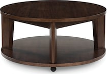 korestone  dark brown cocktail table   