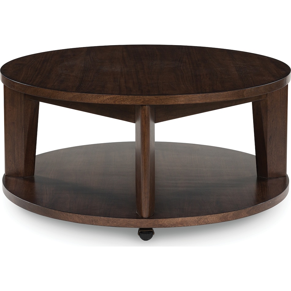korestone  dark brown cocktail table   
