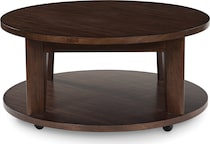 korestone  dark brown cocktail table   