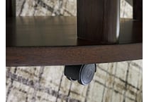 korestone  dark brown cocktail table   