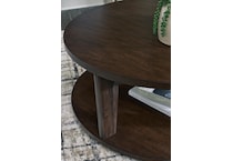 korestone  dark brown cocktail table   
