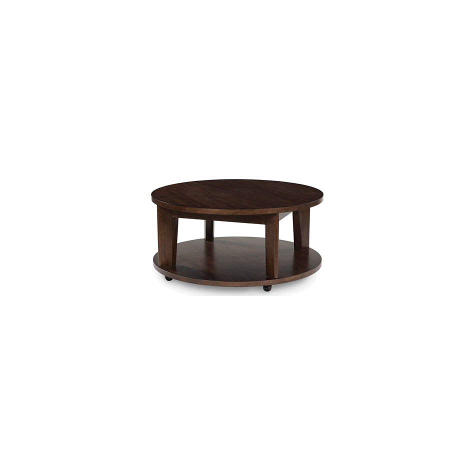 korestone  dark brown cocktail table   
