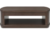 korestone dark brown cocktail table lift top   