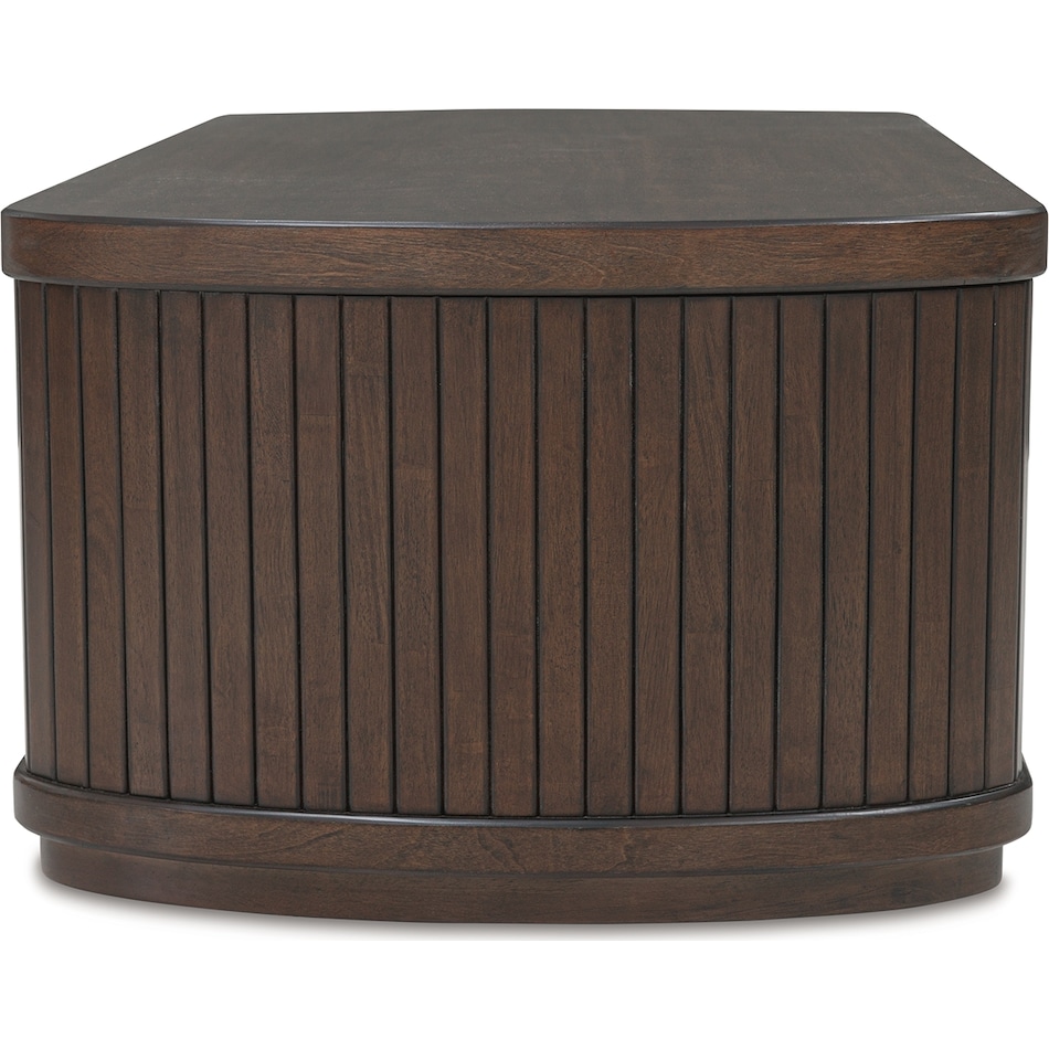 korestone dark brown cocktail table lift top   