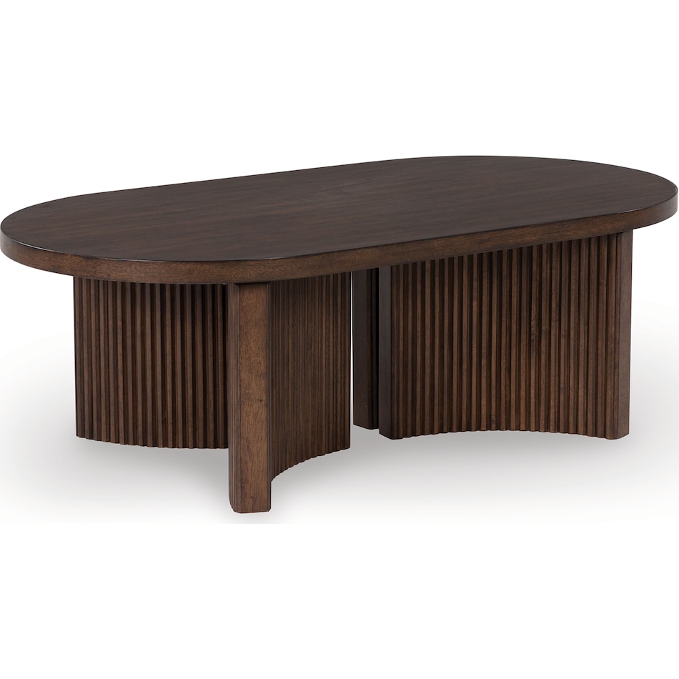 korestone dark brown cocktail table   