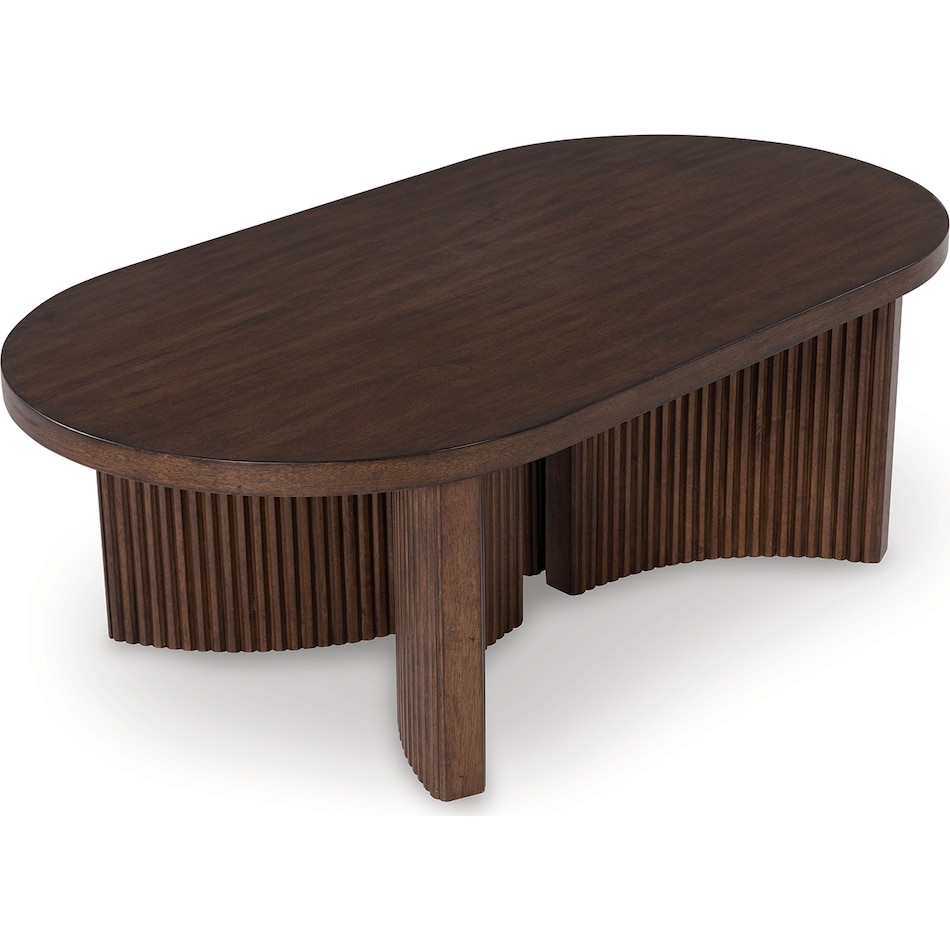 korestone dark brown cocktail table   