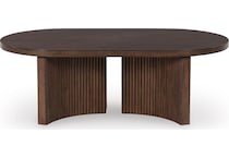 korestone dark brown cocktail table   