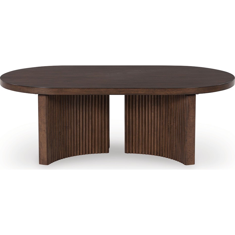 korestone dark brown cocktail table   