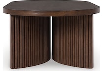 korestone dark brown cocktail table   
