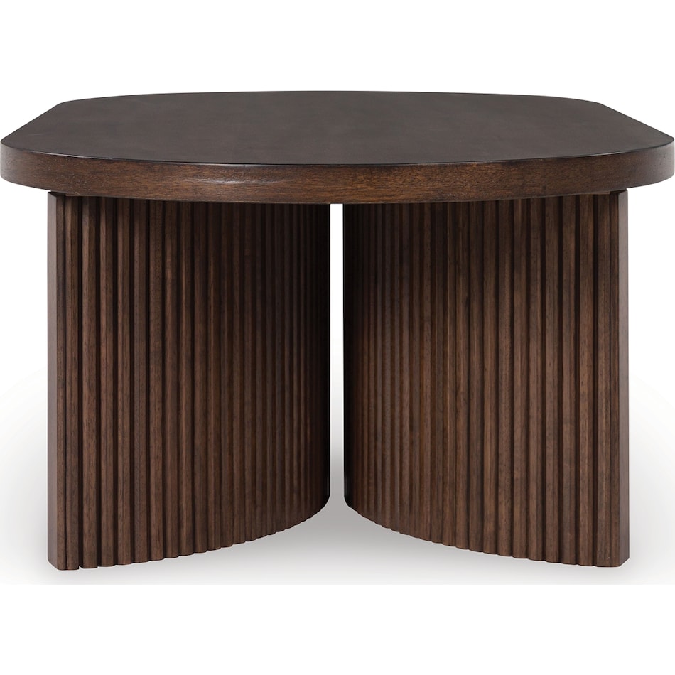 korestone dark brown cocktail table   