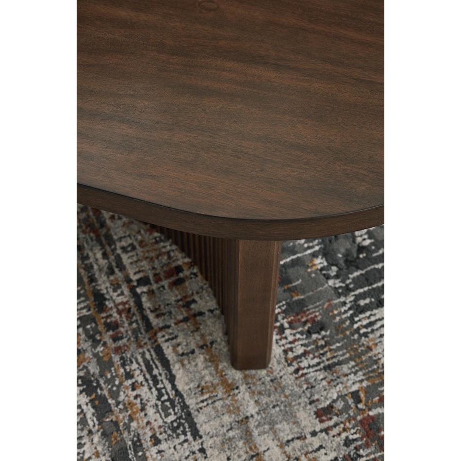 korestone dark brown cocktail table   