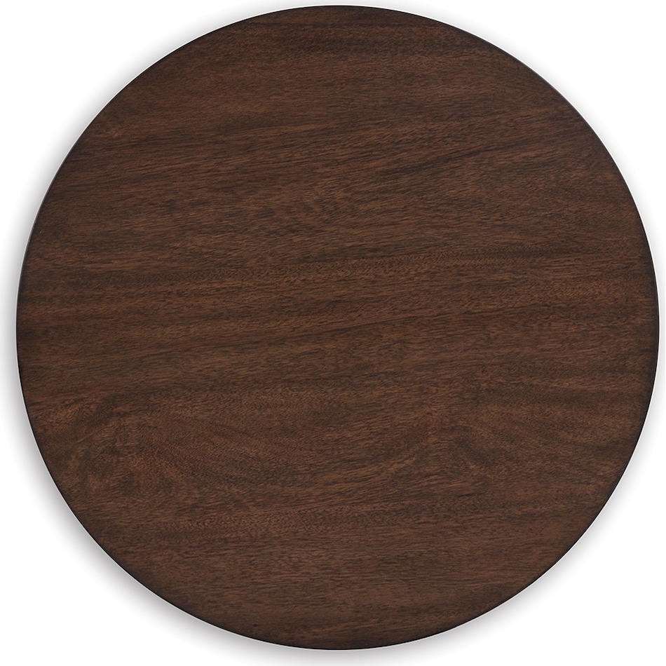 korestone dark brown end table   