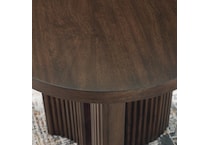 korestone dark brown end table   