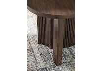korestone dark brown end table   