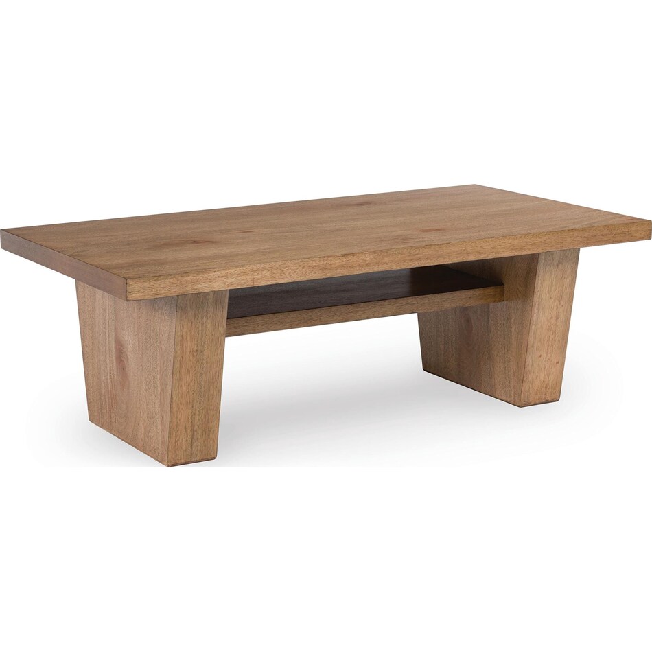 kristiland light brown cocktail table   