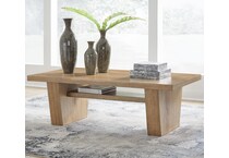 kristiland light brown cocktail table   
