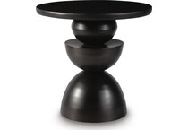 kurtson bronze finish accent table   