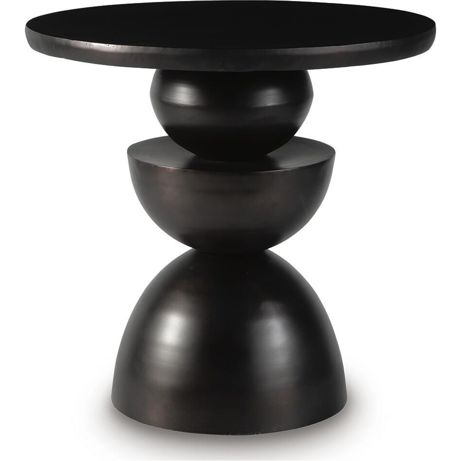 kurtson bronze finish accent table   