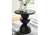 kurtson bronze finish accent table   