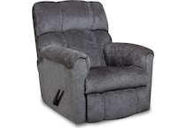 kyra grey rocker recliner   