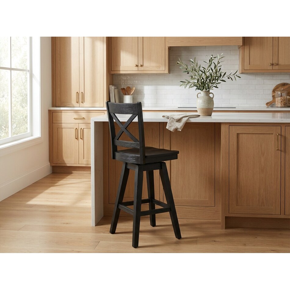 lachlan black barstool   