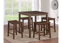 lakewood b brown dining set   