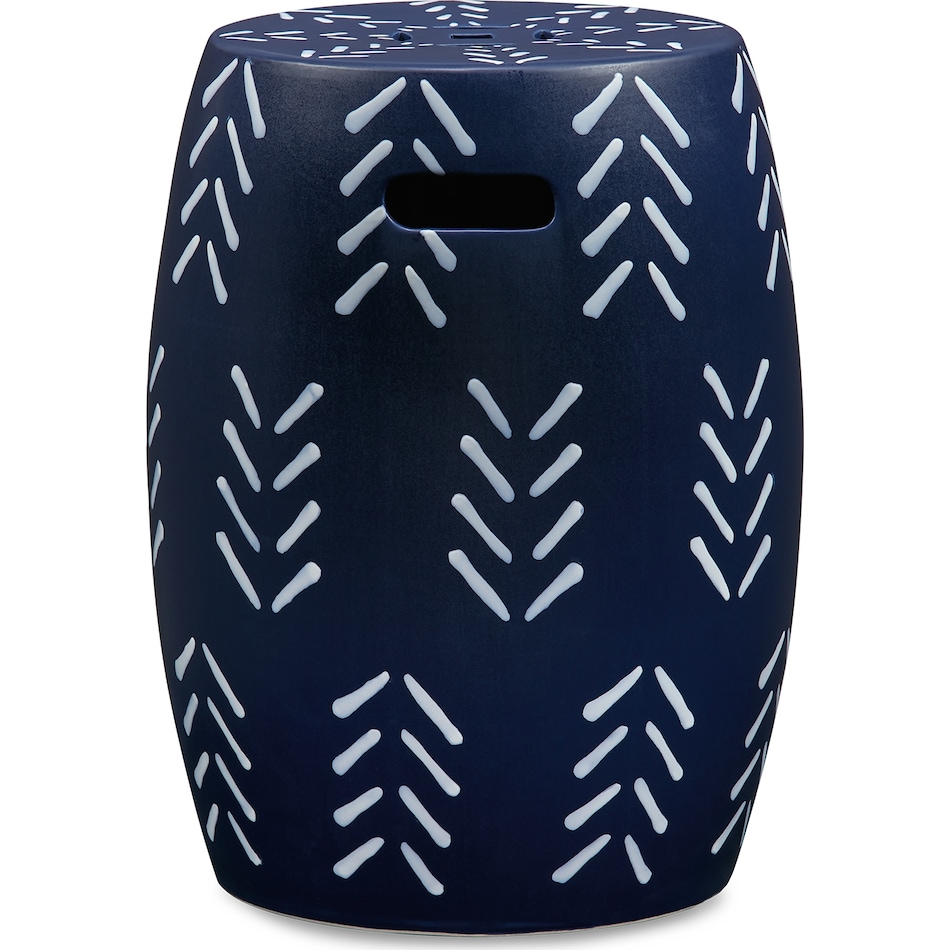 Genemore Stool - Navy/White Genemore Stool - Navy/White
