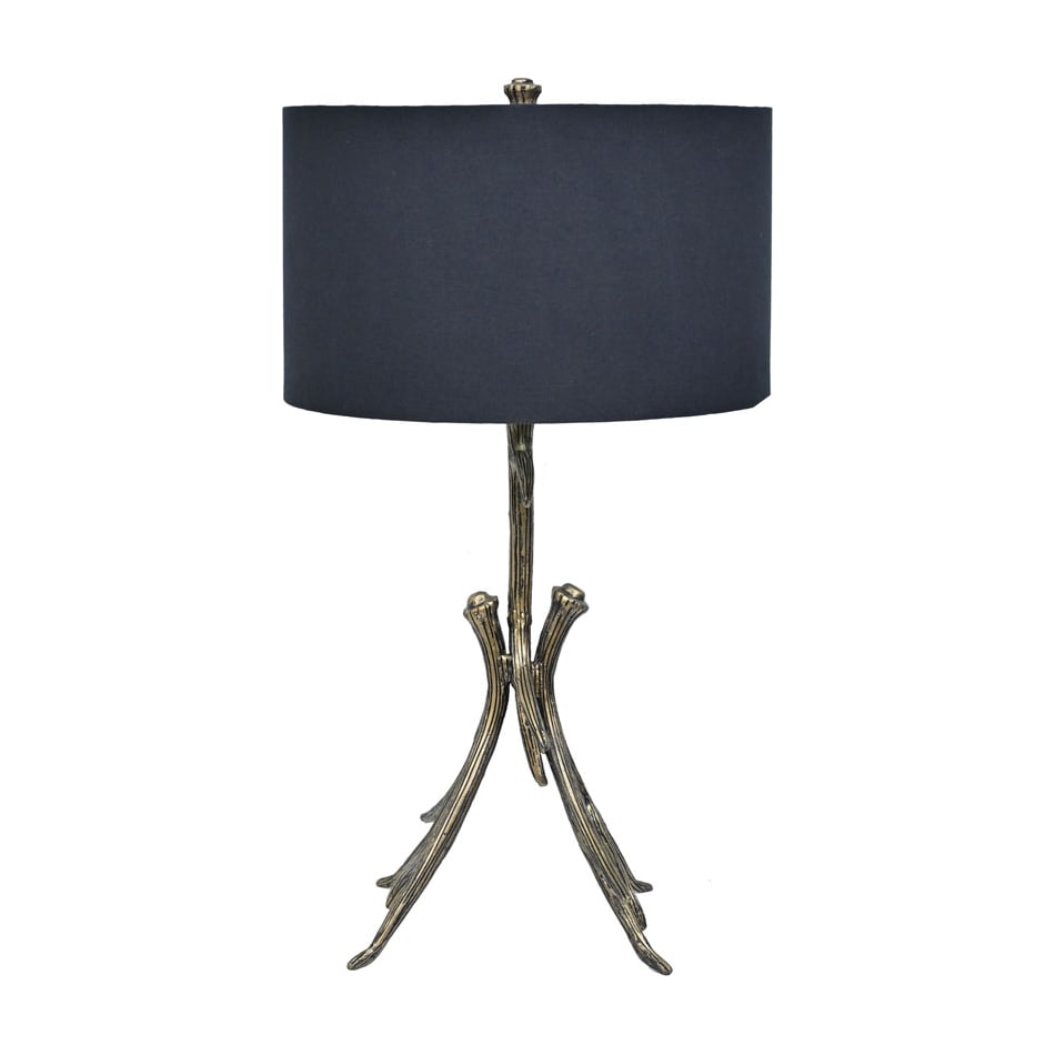 lamp antique gold finish table lamp   