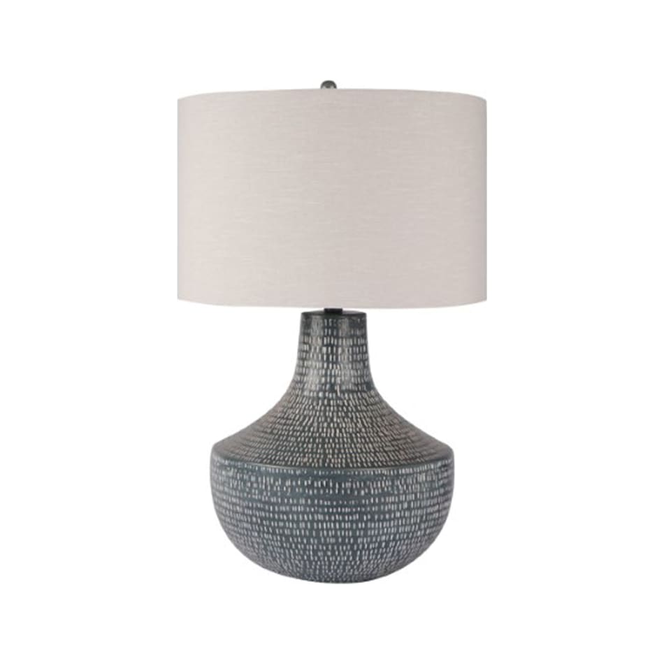 lamp antique grey white table lamp   